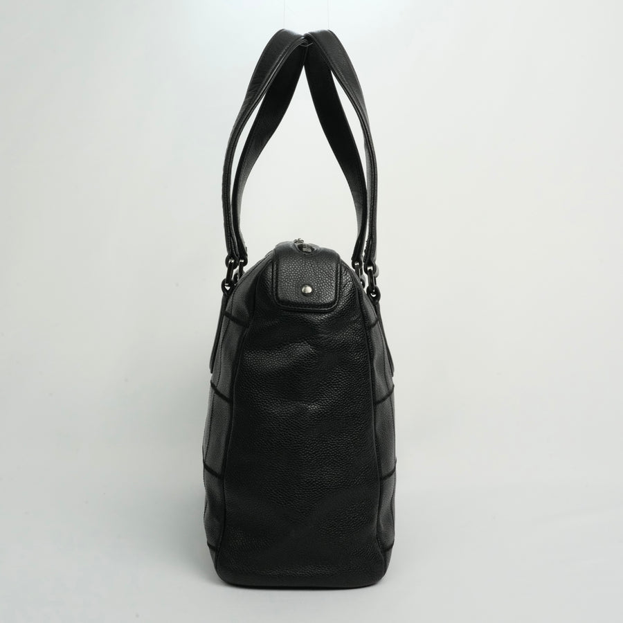CHANEL 2005-2006 Chocolate Stitch Tote Bag/Shoulder Bag