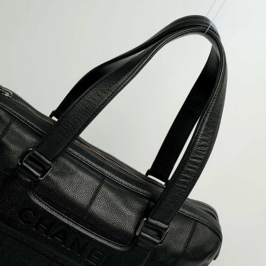 CHANEL 2005-2006 Chocolate Stitch Tote Bag/Shoulder Bag