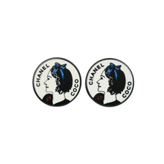 CHANEL Mademoiselle Coco Mark Earrings