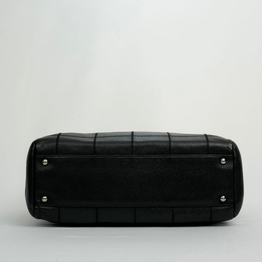 CHANEL 2005-2006 Chocolate Stitch Tote Bag/Shoulder Bag