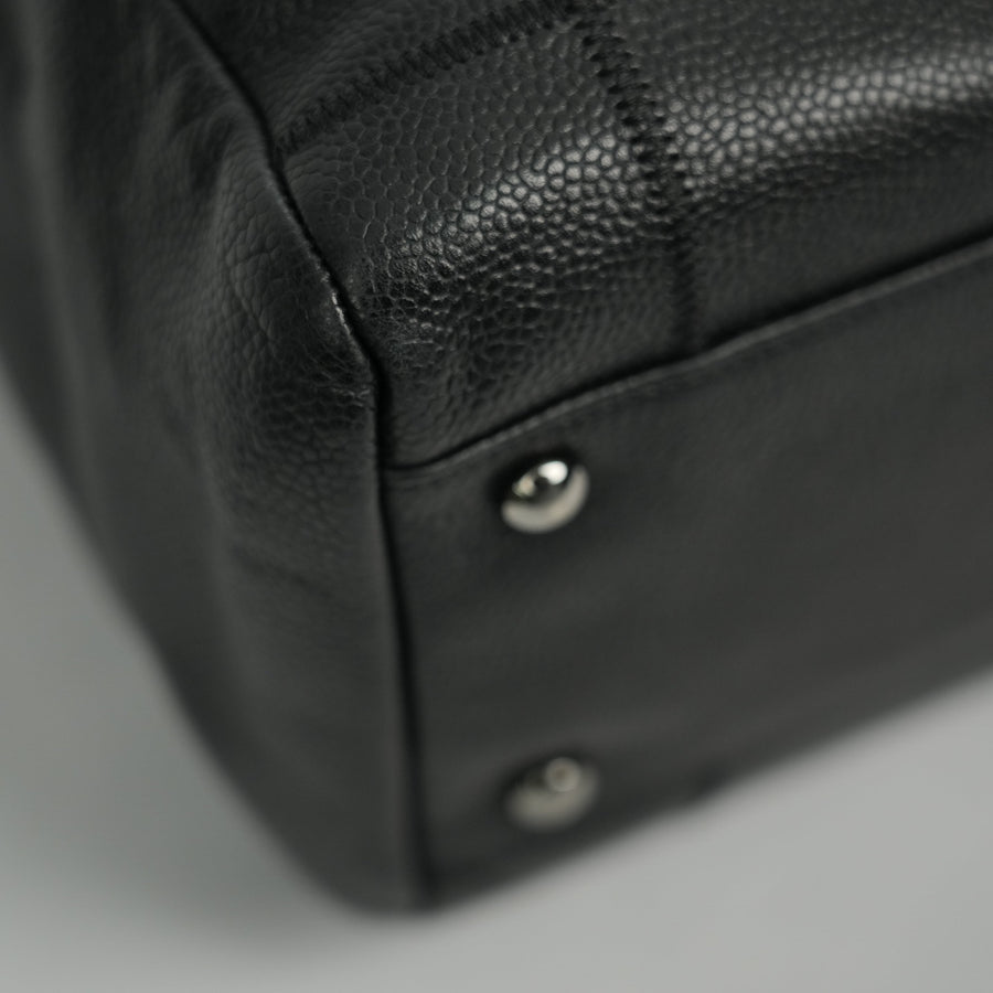 CHANEL 2005-2006 Chocolate Stitch Tote Bag/Shoulder Bag