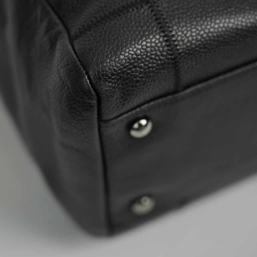 CHANEL 2005-2006 Chocolate Stitch Tote Bag/Shoulder Bag