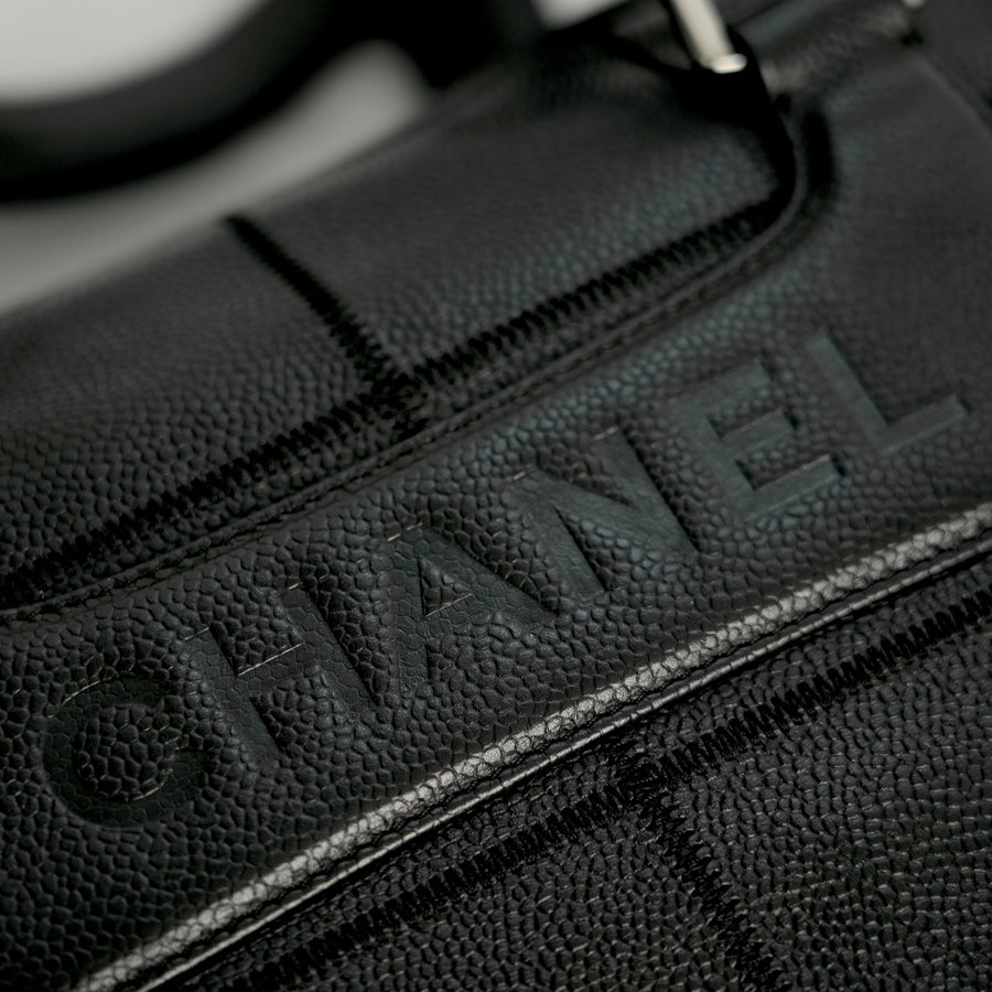 CHANEL 2005-2006 Chocolate Stitch Tote Bag/Shoulder Bag