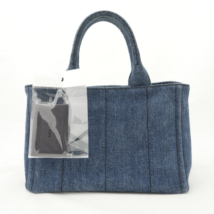 PRADA Canvas Denim Tote Bag/Handbag