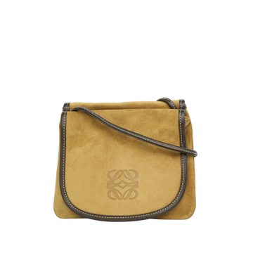 LOEWE Suede Anagram Shoulder Bag