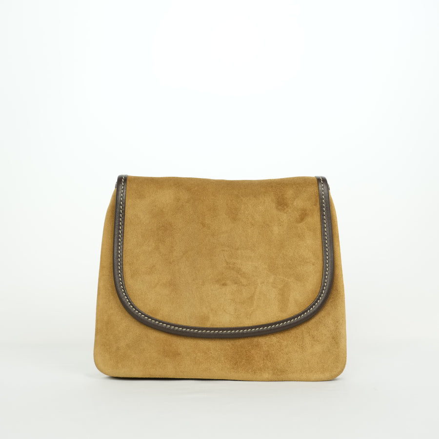 LOEWE Suede Anagram Shoulder Bag