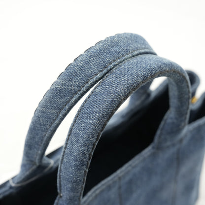 PRADA Canvas Denim Tote Bag/Handbag