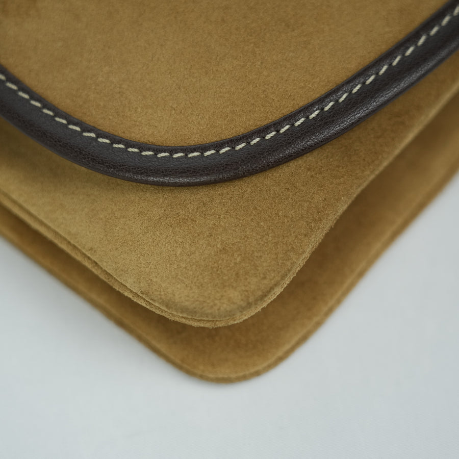 LOEWE Suede Anagram Shoulder Bag