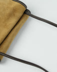 LOEWE Suede Anagram Shoulder Bag