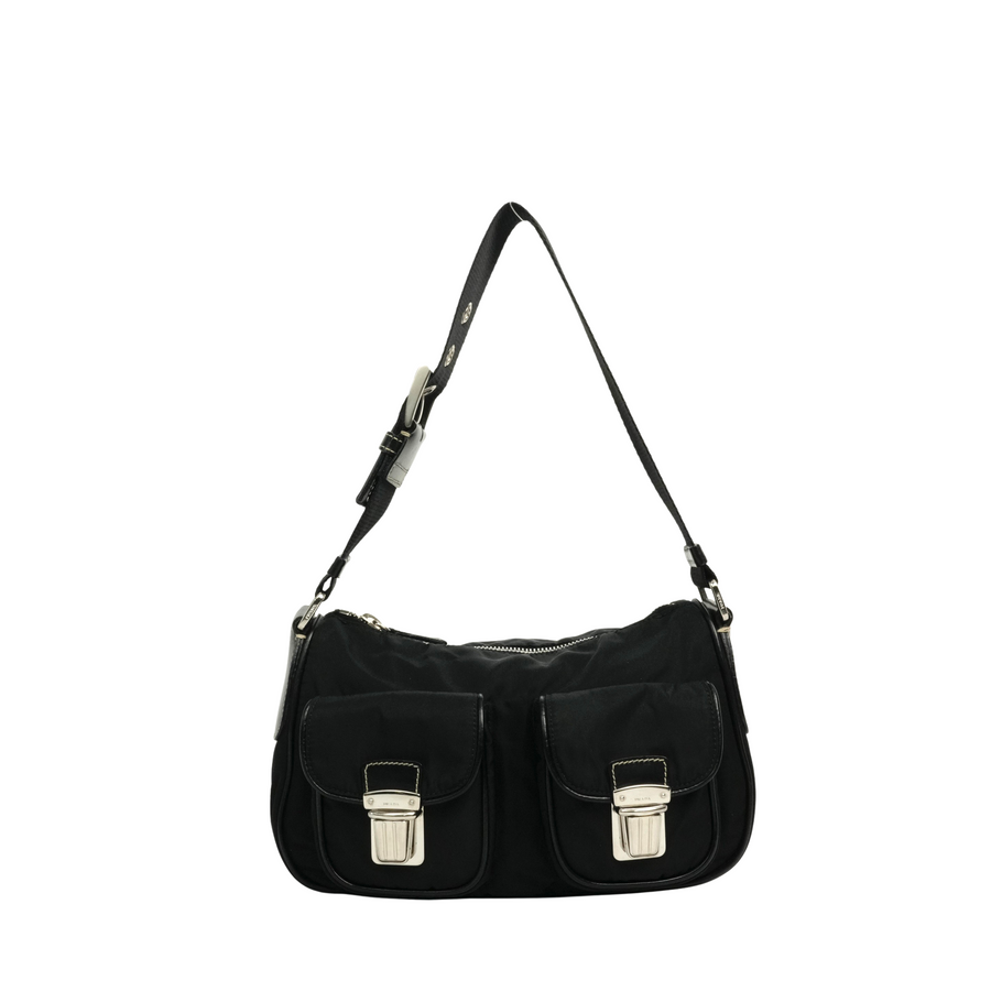 PRADA Nylon Shoulder Bag/Handbag 2Way