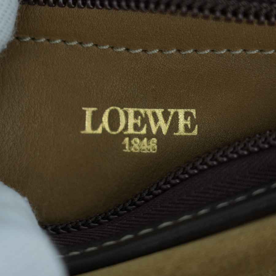 LOEWE Suede Anagram Shoulder Bag