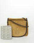 LOEWE Suede Anagram Shoulder Bag