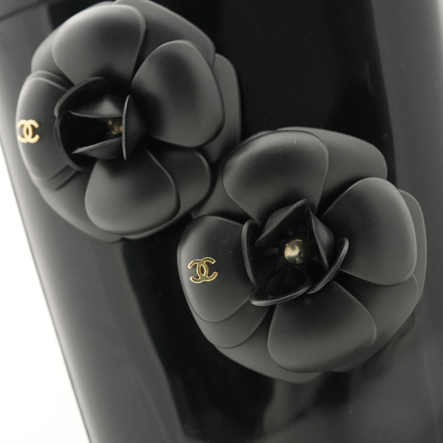 CHANEL Camellia Rain Boots