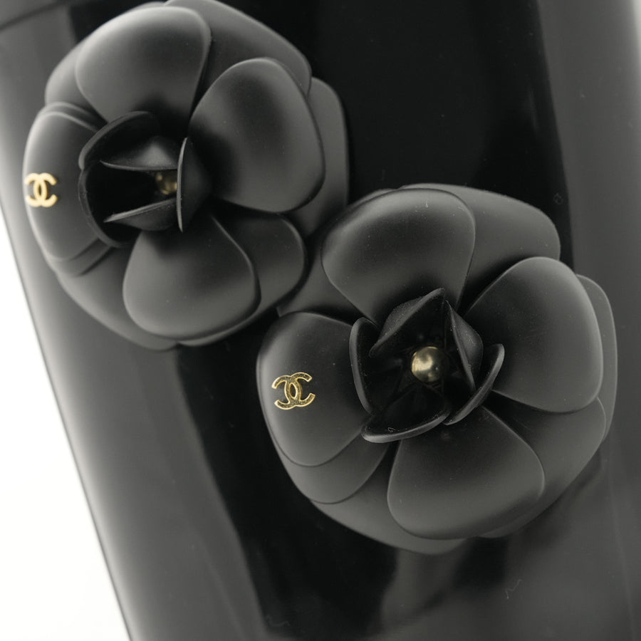 CHANEL Camellia Rain Boots