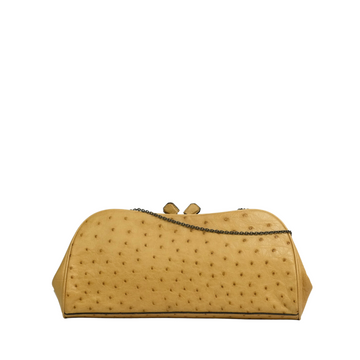 PRADA Ostrich Shoulder Bag/Clutch Bag 2Way