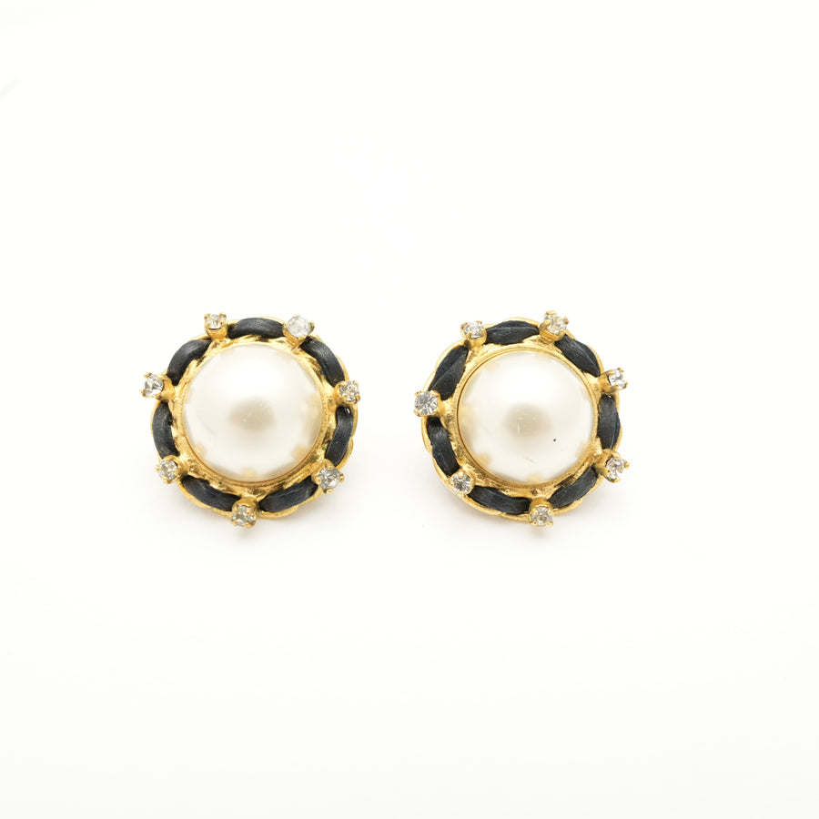 CHANEL 1995 Rhinestone Earring