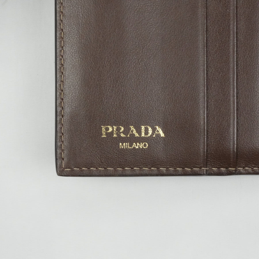 PRADA Jacquard Tri-Fold Wallet