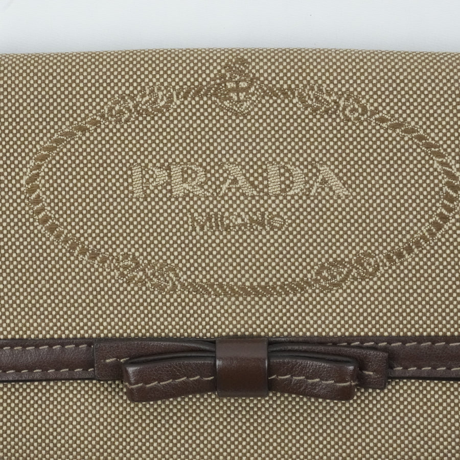 PRADA Jacquard Tri-Fold Wallet