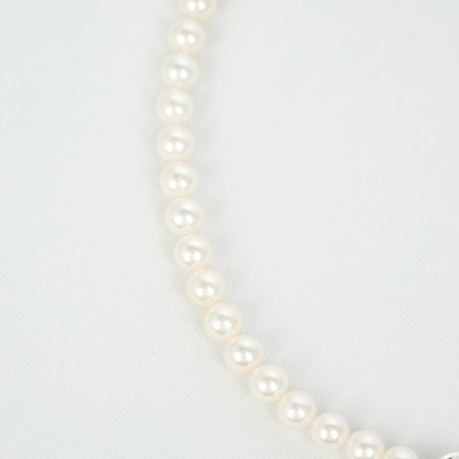 TASAKI Necklace Sterling Silver Pearl (Main Stones: 6.5-6.8mm) 30.9g