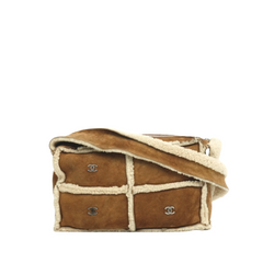 CHANEL 2000-2002 Coco Mark Mouton Shoulder Bag