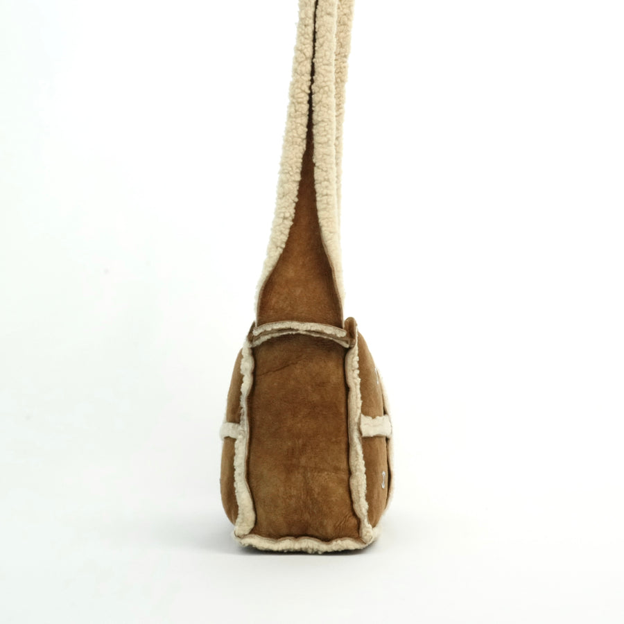 CHANEL 2000–2002 Coco Shearling Shoulder Bag