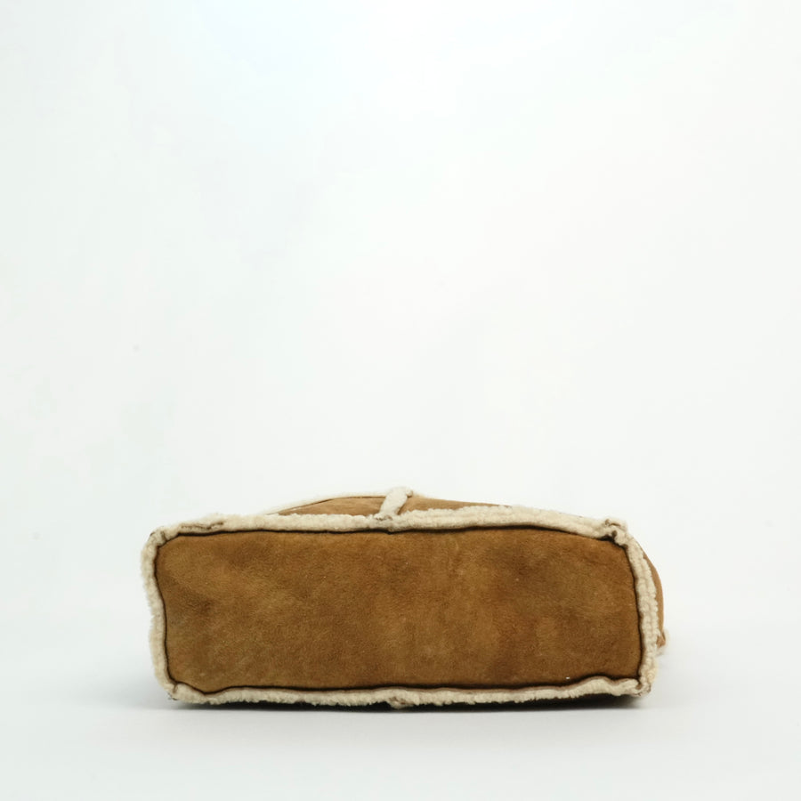 CHANEL 2000–2002 Coco Shearling Shoulder Bag