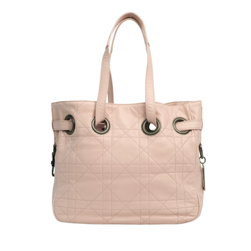 CHRISTIAN DIOR Cannage Stitch Tote Bag/Shoulder Bag