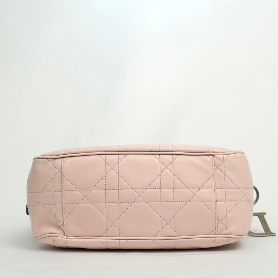 CHRISTIAN DIOR Cannage Stitch Tote Bag/Shoulder Bag