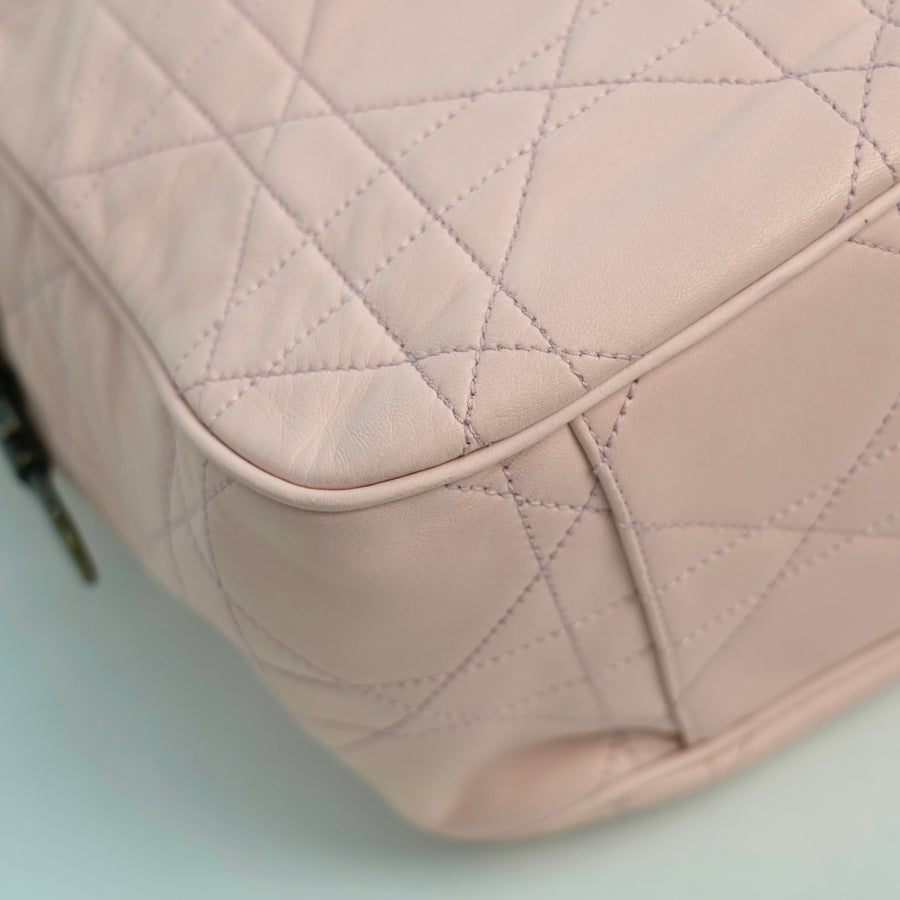 CHRISTIAN DIOR Cannage Stitch Tote Bag/Shoulder Bag
