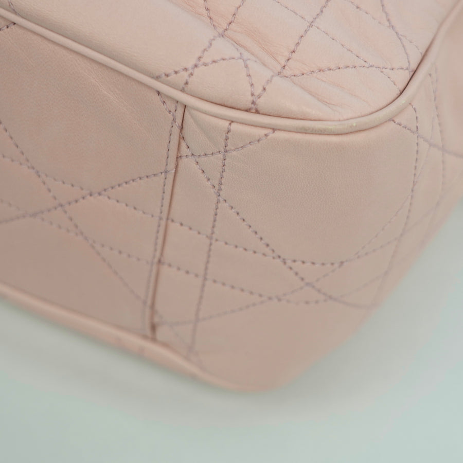 CHRISTIAN DIOR Cannage Stitch Tote Bag/Shoulder Bag