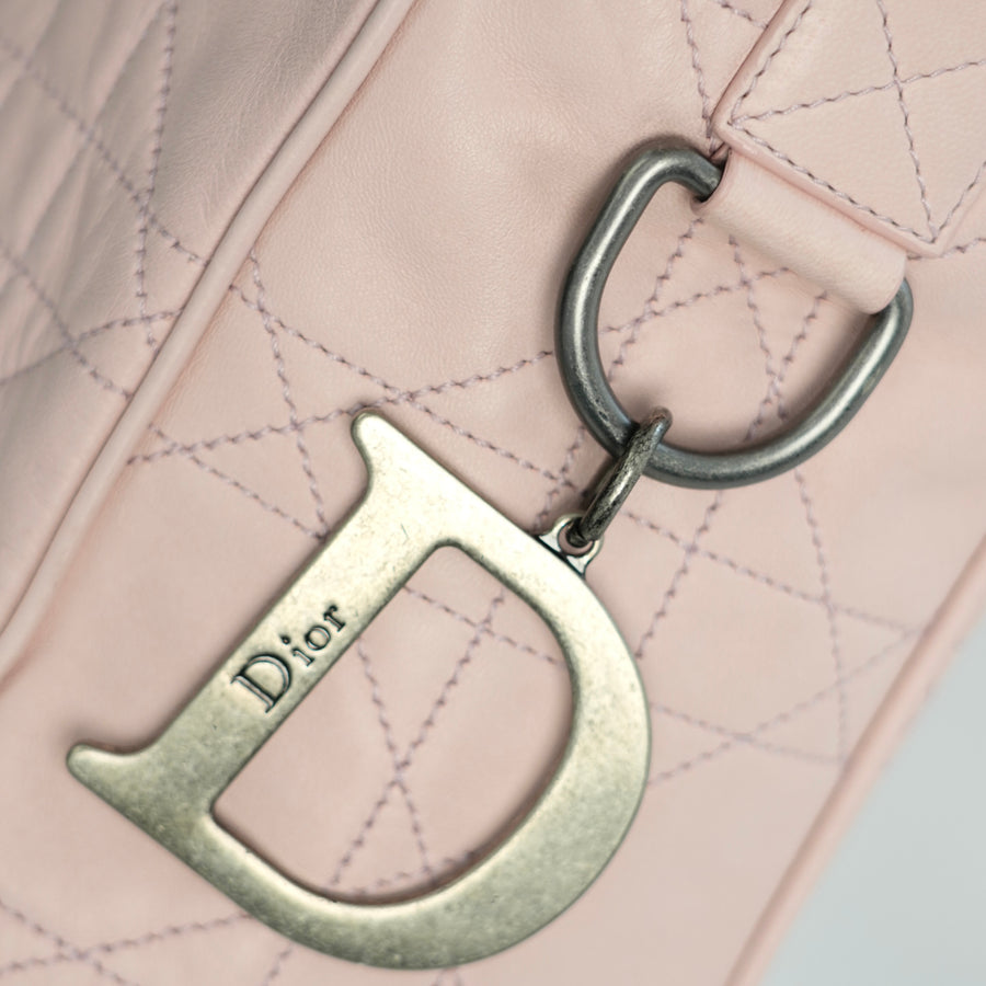 CHRISTIAN DIOR Cannage Stitch Tote Bag/Shoulder Bag