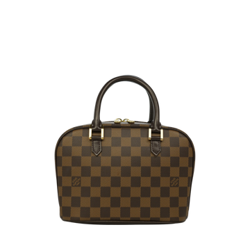 LOUIS VUITTON Damier Saria Mini Canvas Handbag