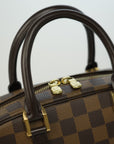 LOUIS VUITTON Damier Saria Mini Canvas Handbag