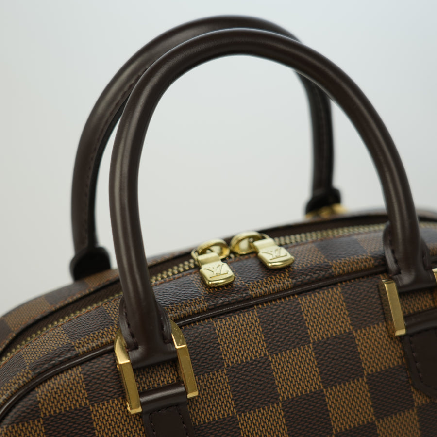 LOUIS VUITTON Damier Saria Mini Canvas Handbag