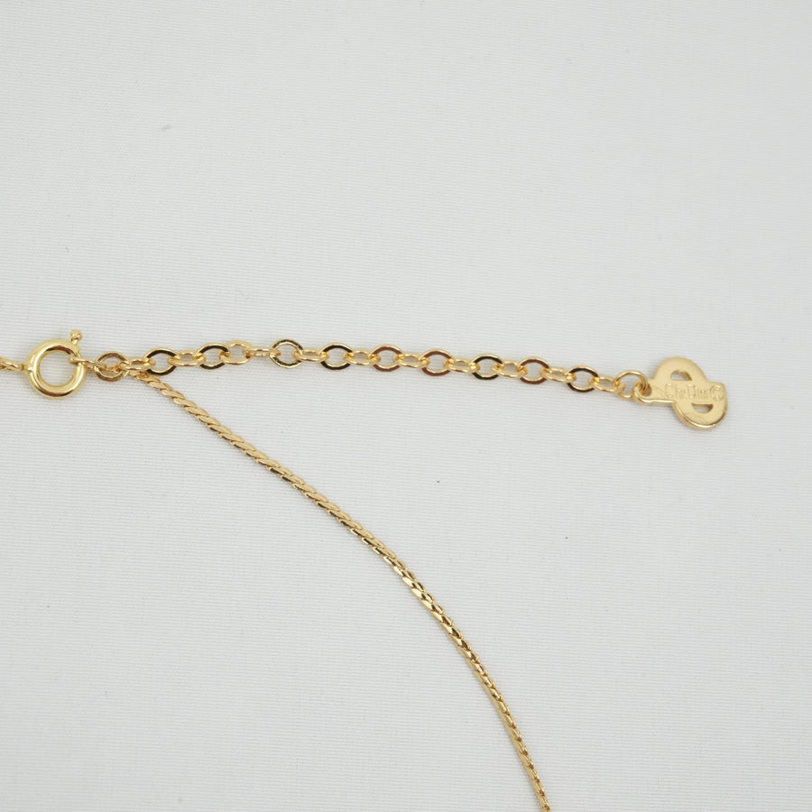 CHRISTIAN DIOR CD Logo Necklace