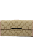 GUCCI GG Canvas Long Wallet