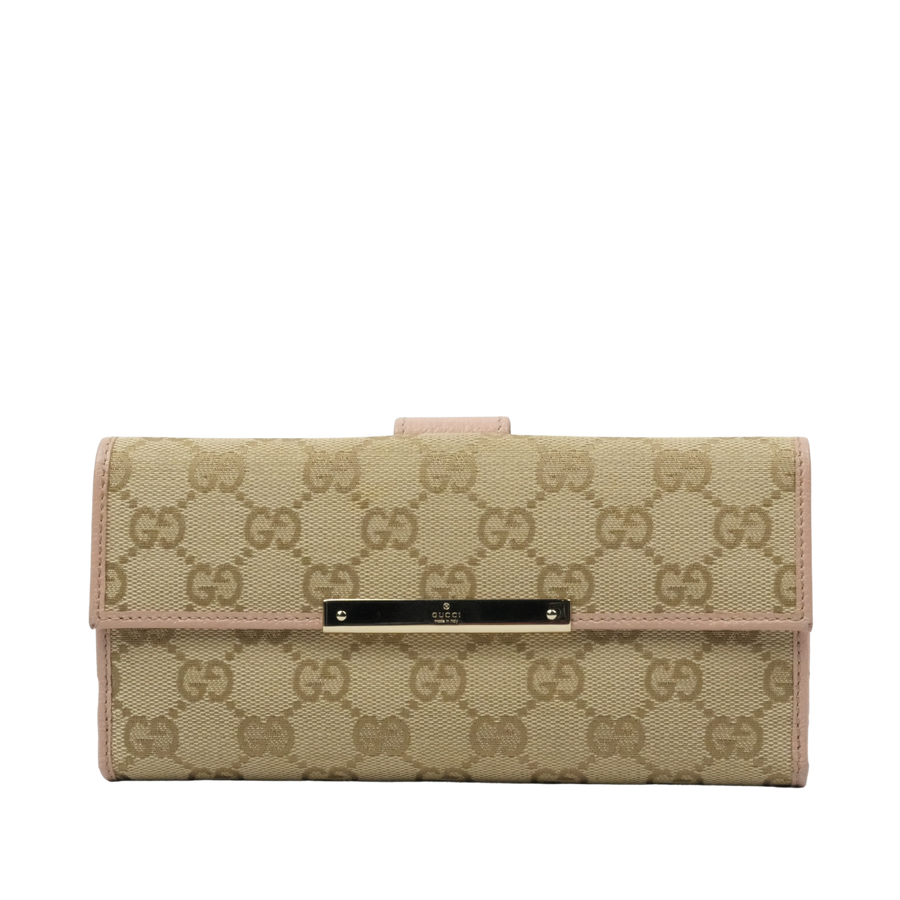 GUCCI GG Canvas Long Wallet