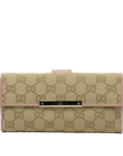 GUCCI GG Canvas Long Wallet