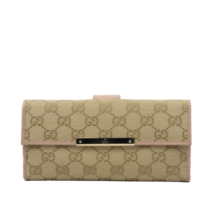 GUCCI GG Canvas Long Wallet