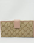 GUCCI GG Canvas Long Wallet