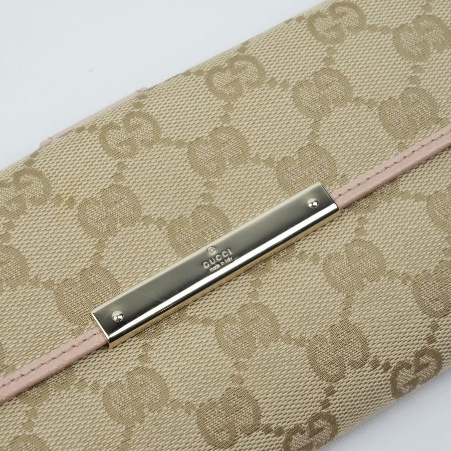 GUCCI GG Canvas Long Wallet