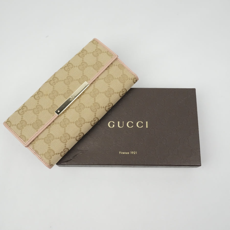 GUCCI GG Canvas Long Wallet