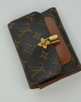 LOUIS VUITTON Monogram Portefeuille  Canvas Wallet