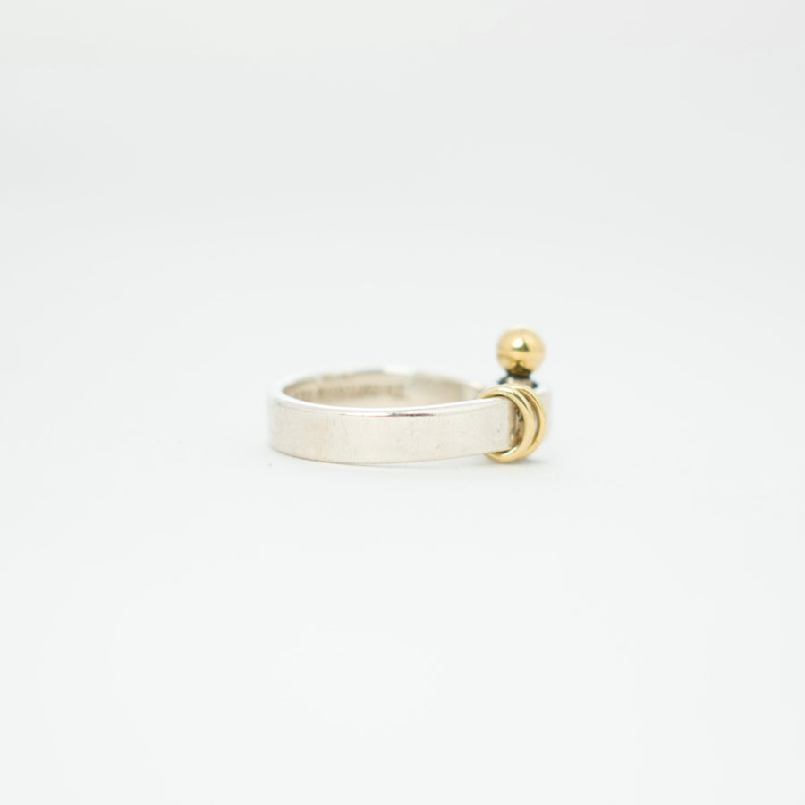 TIFFANY & CO. SV925 K18YG Love knot Ring