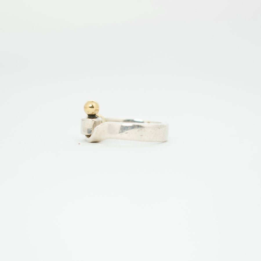 TIFFANY & CO. SV925 K18YG Love knot Ring