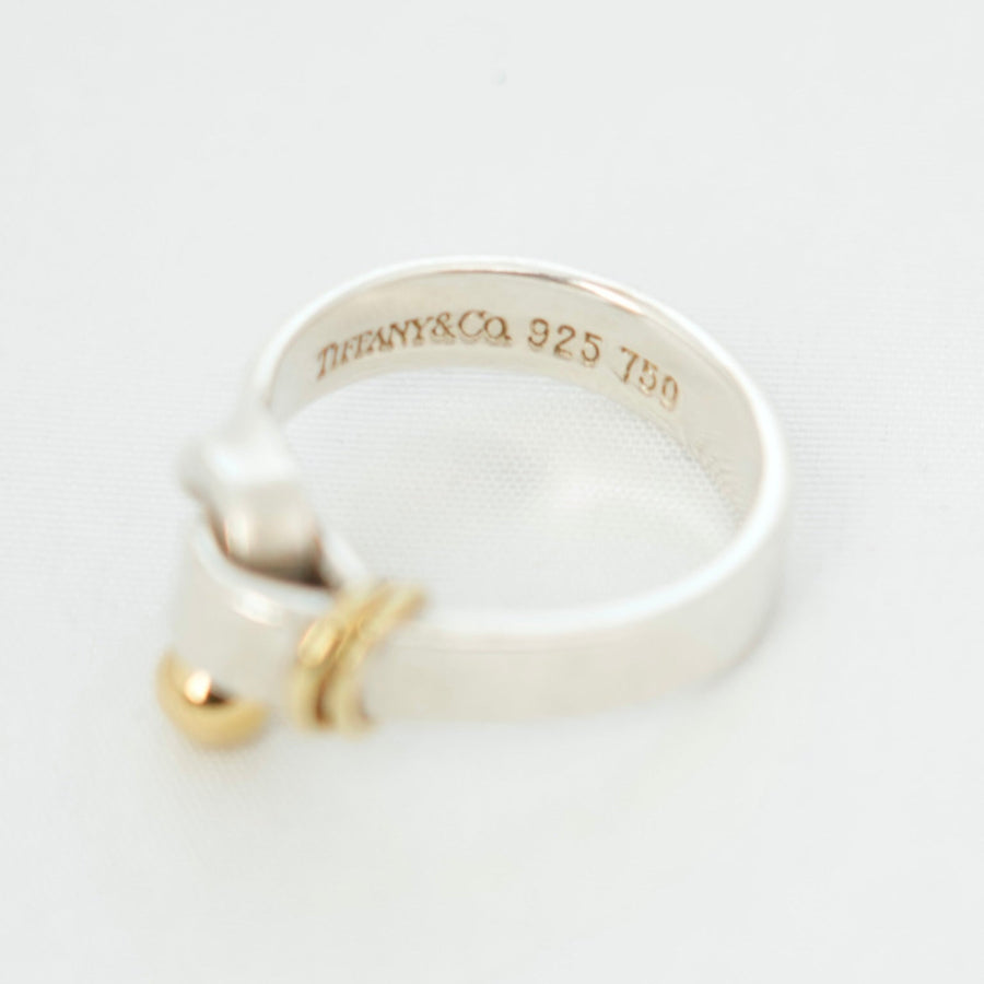 TIFFANY & CO. SV925 K18YG Love knot Ring