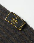 FENDI Zucca Pattern Scarf Stripe Square