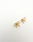 TIFFANY & CO. Ribbon Earring 750YG 2.7g