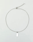 CHRISTIAN DIOR Logo Plate Necklace