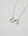 TIFFANY & CO. SV925 Paloma Picasso Double Loving Heart Necklace